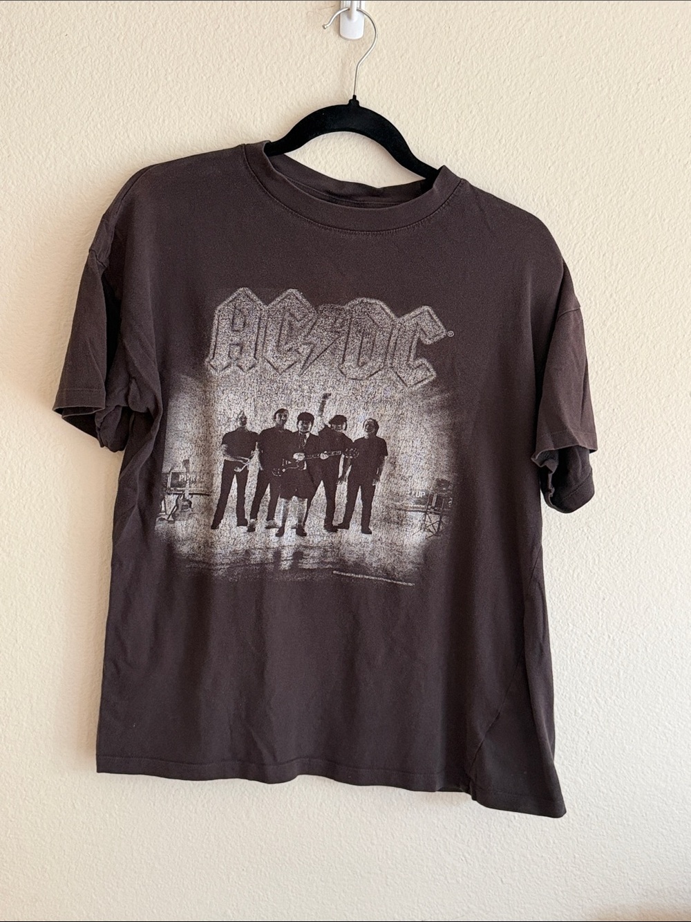 Cotton On AC/DC Dark Gray Graphic Short Sleeve Tee